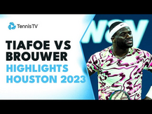 Frances Tiafoe Battles Gijs Brouwer | Houston 2023 Semi-Final Highlights
