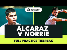 Carlos Alcaraz vs Cameron Norrie Full Practice Tiebreak | Barcelona 2023
