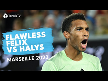CLINICAL Felix Auger-Aliassime vs Quentin Halys | Marseille 2024 Highlights