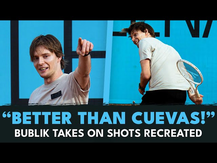 Alexander Bublik Attempts Famous Pablo Cuevas Trickshot  | Shots Recreated