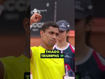 On fire  Thiago Monteiro continues his fine form in Rome