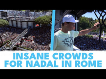 Epic Scenes! Massive Crowds in Rome For Rafael Nadal ️