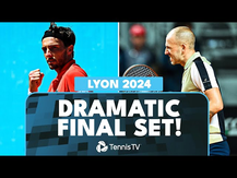 DRAMATIC Dan Evans vs Arthur Rinderknech Final Set  | Lyon 2024 Highlights